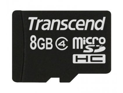 Transcend 8GB microSDHC (Class 4) paměťová karta (bez adaptéru)