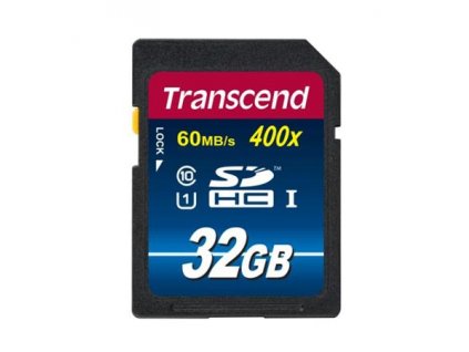 Transcend 32GB SDHC (Class10) UHS-I 400X (Premium) paměťová karta