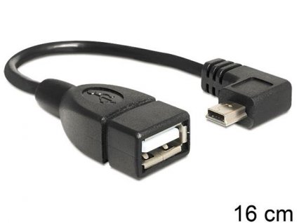 Delock kabel USB mini samec > USB 2.0-A samice OTG 16 cm