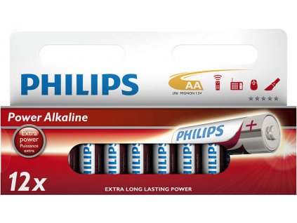 Philips baterie AA Power Alkaline - 12ks