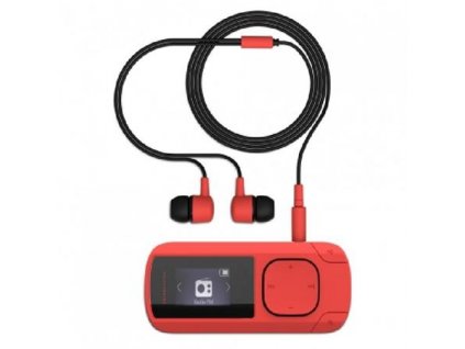 Energy Sistem MP3 Clip Coral (8GB, MicroSD, FM, sluchátka)