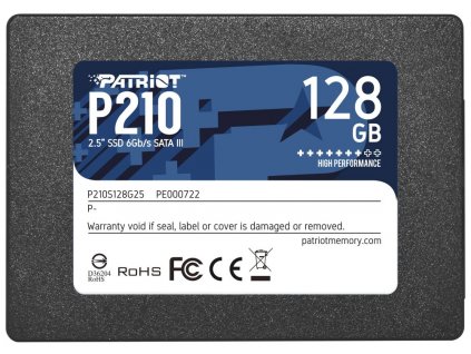 PATRIOT P210 128GB SSD / 2,5" / Interní / SATA 6GB/s / 7mm