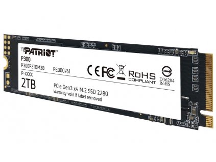 PATRIOT P300 2TB SSD / Interní / M.2 PCIe Gen3 x4 NVMe 1.3 / 2280