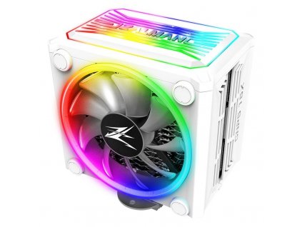 Zalman chladič CPU CNPS16X White / 120 mm ventilátor / 4 heatpipe / RGB / PWM / 165 mm výška / bílý