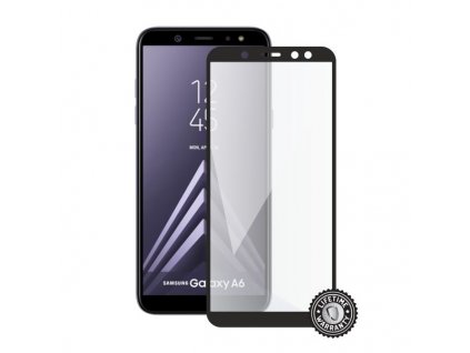 Screenshield SAMSUNG A600 Galaxy A6 Tempered Glass protection (full COVER black)