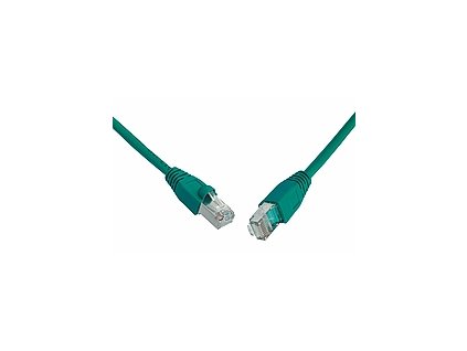 SOLARIX patch kabel CAT5E SFTP PVC 1m zelený snag-proof