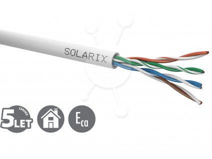 Instalační kabel Solarix CAT5E UTP PVC Eca 500m/box SXKD-5E-UTP-PVC