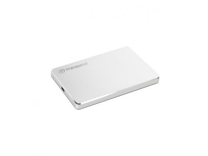 TRANSCEND 1TB StoreJet 25C3S, 2.5", USB-C (3.1 Gen 1) Stylový externí hard disk, ultra-tenký, stříbrný