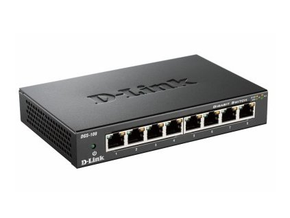 D-Link DGS-108/E 8-port 10/100/1000 Gigabit Metal Housing Desktop Switch