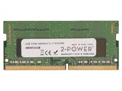 2-Power 4GB PC4-19200S 2400MHz DDR4 CL17 Non-ECC SoDIMM 1Rx8 (DOŽIVOTNÍ ZÁRUKA)