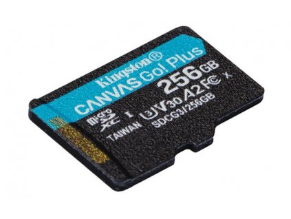 KINGSTON 256GB microSDXC Canvas Go! PLus 170R/100W U3 UHS-I V30 Card bez adapteru