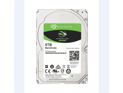 Seagate BarraCuda 2.5" HDD, 5TB, 2.5", SATAIII, 128MB cache, 5.400RPM