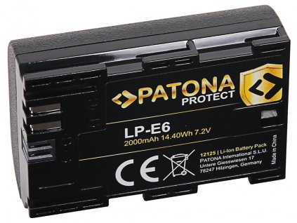 PATONA baterie pro foto Canon LP-E6 2000mAh Li-Ion Protect