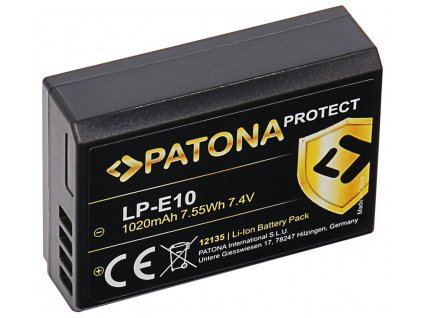 PATONA baterie pro foto Canon LP-E10 1020mAh Li-Ion Protect