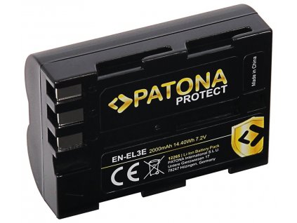 PATONA baterie pro foto Nikon EN-EL3e 2000mAh Li-Ion Protect