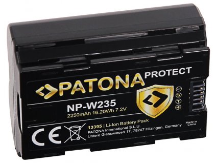 PATONA baterie pro foto Fuji NP-W235 2250mAh Li-Ion 7,2V Protect X-T4