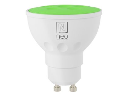 IMMAX NEO SMART žárovka LED GU10 6W RGB+CCT barevná a bílá, stmívatelná, Wi-Fi, TUYA