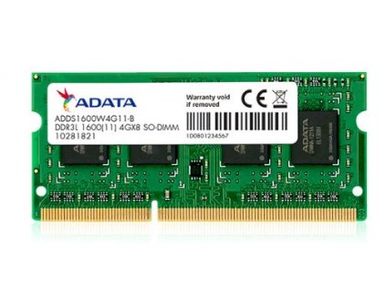 Adata/SO-DIMM DDR3L/4GB/1600MHz/CL11/1x4GB