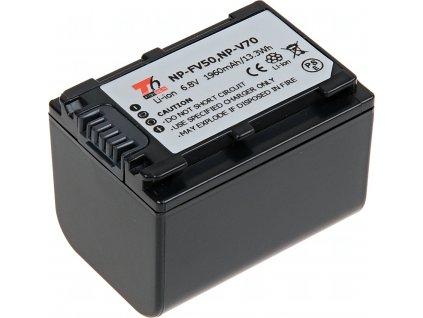 Baterie T6 Power Sony NP-FV70, 2060mAh, 14Wh, šedá