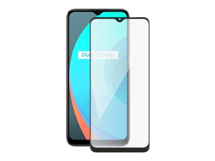 Screenshield REALME C11 (full COVER black) Tempered Glass Protection
