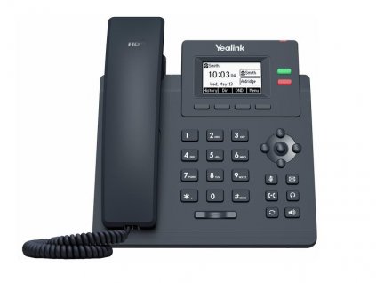 Yealink SIP-T31 SIP telefon, 2,3'' 132x64 podsv. LCD, 2 x SIP úč., 100M Eth