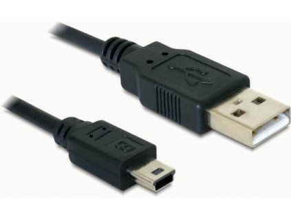 Delock kabel USB 2.0 A-samec > USB mini-B 5-pin samec, 0,7 metru