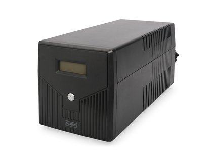 DIGITUS Professional Line-Interactive UPS, 1500VA / 900W 12V / 9Ah X2 baterie, 4x CEE 7/7, AVR, USB, RS232 RJ-11/45, LCD displej