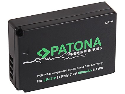 PATONA baterie pro foto Canon LP-E12 850mAh Li-Ion PREMIUM