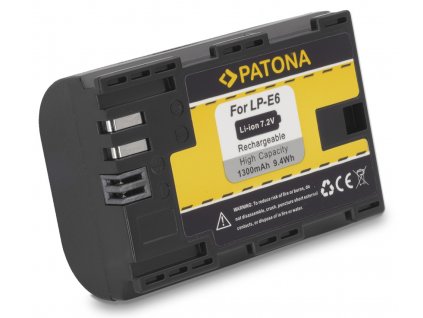 PATONA baterie pro foto Canon LP-E6 1300mAh Li-Ion