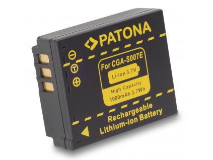 PATONA baterie pro foto Panasonic CGA-S007E Li-Ion 3.6V 1000mAh