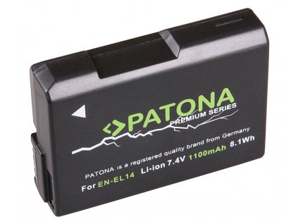 PATONA baterie pro foto Nikon EN-EL14 1100mAh Li-Ion Premium