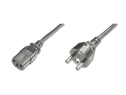 Digitus Napájecí kabel, CEE 7/7 (Typ-F) - C13 M / F, 1,8 m, H05VV-F3G 0,75qmm, černý