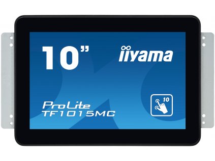 10'' iiyama TF1015MC-B2: VA, WXGA, capacitive, 10P, 500cd/m2, VGA, DP, HDMI, černý