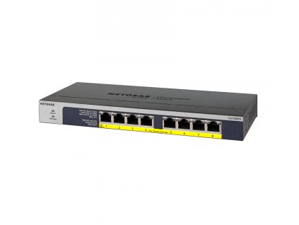 NETGEAR 8-port 10/100/1000Mbps Gigabit Ethernet, Flexible PoE, GS108PP