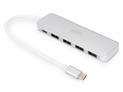 DIGITUS Rozbočovač USB Type-C ™ 4 (USB 3.0) + PD