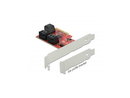 Delock Karta PCI Express x4 SATA se 6 porty - Low Profile