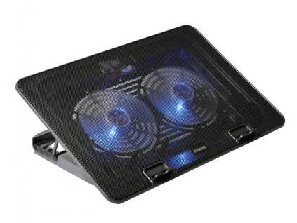 EVOLVEO A101, chladicí podstavec pro notebook, pro ntb až 17", 2x ventilátor, regulace otáček, posvícení, USB