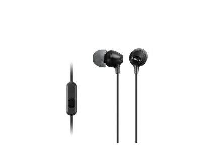 SONY MDR-EX15AP - Sluchátka do uší s mikrofonem - Black