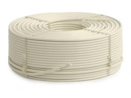 Kabel Koaxiální kabel RG6 Cu (75 ohm) - 100 m bílý