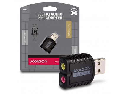 Zvuková karta AXAGON ADA-17 USB2.0 - stereo HQ audio MINI adaptér