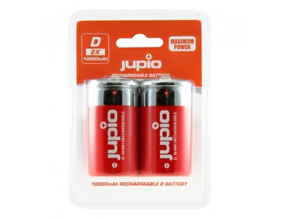 Baterie Jupio D 10000mAh (velké monočlánky) 2ks, dobíjecí