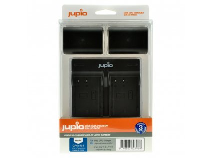 Set Jupio 2x DMW-BLF19E 1860mAh + USB duální nabíječka