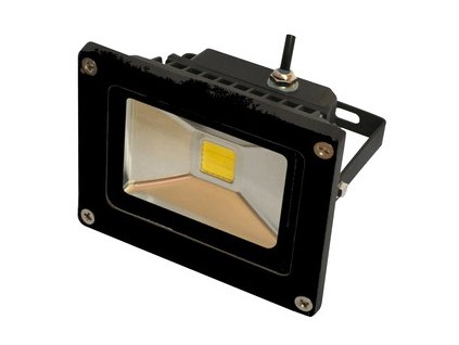 LED reflektor Premium Line 10W, black, 800 lumen studená bílá 230V