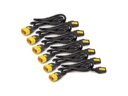 APC Power Cord Kit, ( 6ea) ,Locking, 10A, 100-230V, C13 to C14 1,2m, modrý