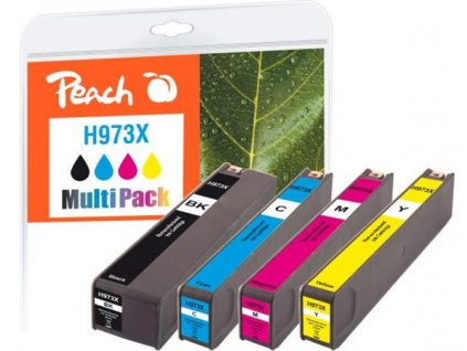 PEACH kompatibilní cartridge HP No. 973X, Multi-Pack1x bk,c,m,y; 1x183/3x85ml