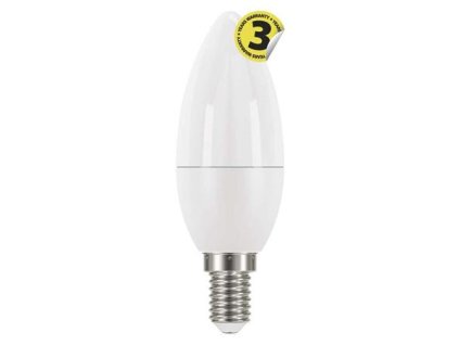 Emos LED žárovka CANDLE, 6W/40W E14, CW studená bílá, 470 lm, Classic A+