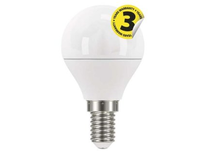 Emos LED žárovka MINI GLOBE, 6W/40W E14, WW teplá bílá, 470 lm, Classic, F