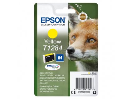 Epson inkoustová náplň/ T1284/ Singlepack T1284 DURABrite Ultra Ink/ Žlutá
