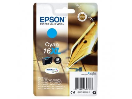 Epson inkoustová náplň/ T1632/ C13T16324012/ Singlepack 16XL DURABrite Ultra Ink/ azurová