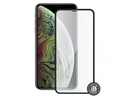 Screenshield APPLE iPhone Xs Max Tempered Glass protection (full COVER black)